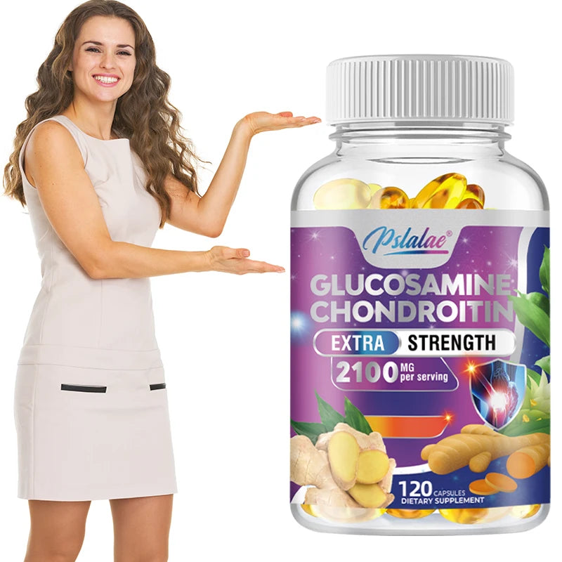 Glucosamine Chondroitin MSM Turmeric Boswellia - Joint Health and Joint Function Support - 120 Capsules