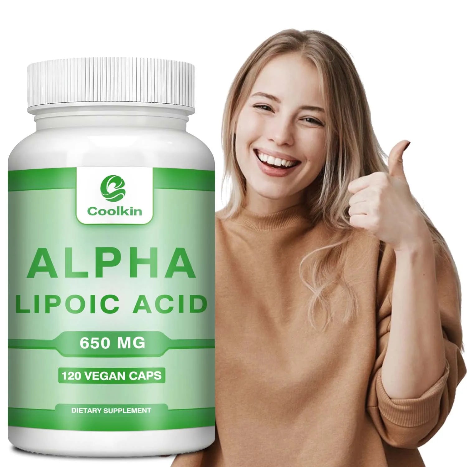 Alpha Lipoic Acid - ALA Supplement for Nerve, Energy and Metabolism Support, Antioxidant - 120 Capsules