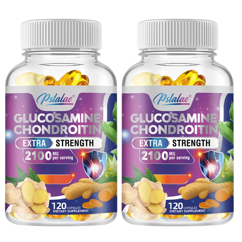 Glucosamine Chondroitin MSM Turmeric Boswellia - Joint Health and Joint Function Support - 120 Capsules