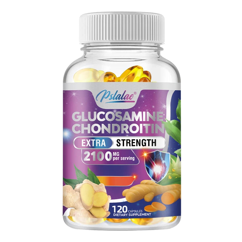 Glucosamine Chondroitin MSM Turmeric Boswellia - Joint Health and Joint Function Support - 120 Capsules