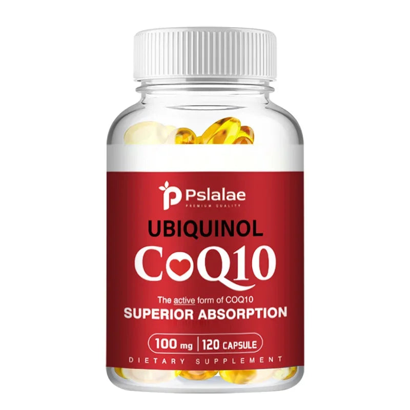 CoQ10 100mg - Fat-soluble, Natural Supplement That Supports Blood Circulation - 120 Capsules