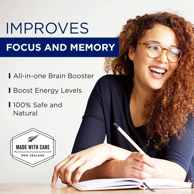 Ginkgo Biloba 5000mg Supplement - with Vitamin B6 B12 Folic Acid - Brain Memory Mental Clarity Alertness Energy Mood Support
