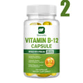 BEWORTHS 1000mcg Organic Vitamin B12 Capsules Support Cellular Energy Production, Brain and  Nervous System Health 120PCS