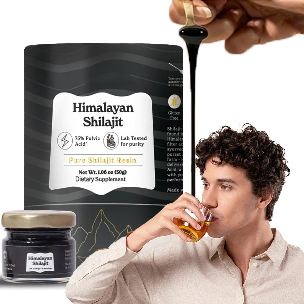 Himalayan Shilajit Resin High Potency Shilajit Supplement for Energy Boost & Immune Support, 85+ Trace Minerals, 60 Servings