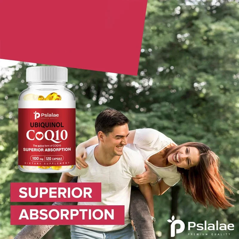 CoQ10 100mg - Fat-soluble, Natural Supplement That Supports Blood Circulation - 120 Capsules
