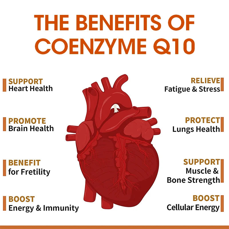 BBEEAAUU 500mg Coenzyme Q10 (CoQ10) Gummies Heart Health, Antioxidant Support - Non GMO