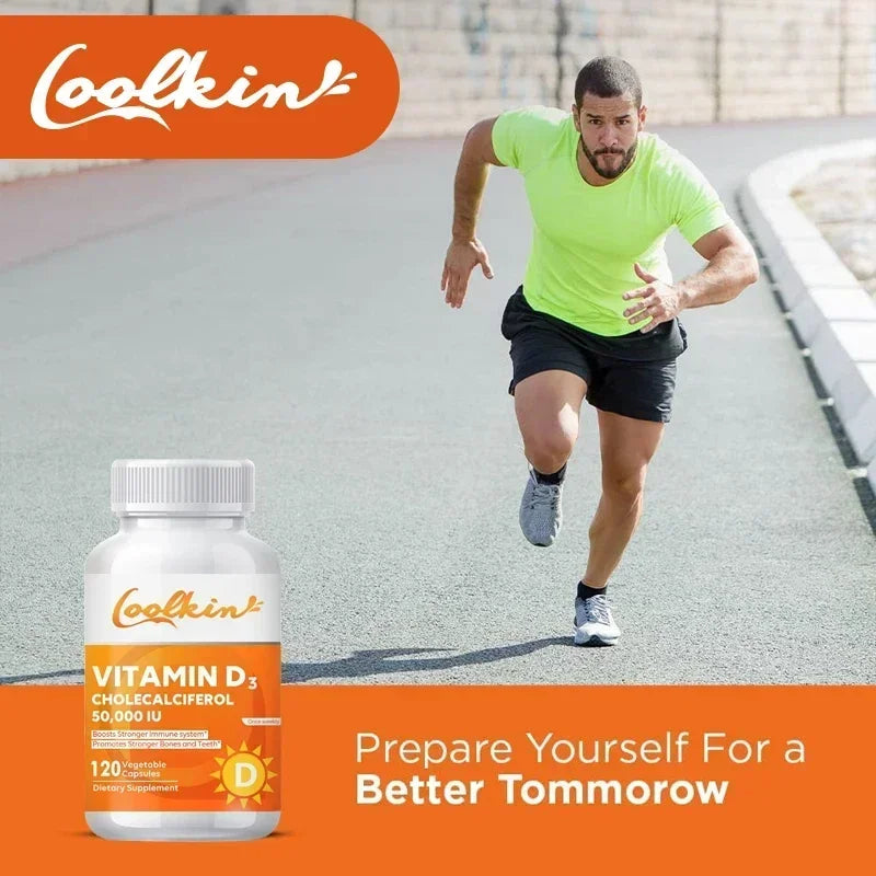Vitamin D3 50000 IU - Immune Support, Promotes Muscle Health, Bones and Nervous System Health
