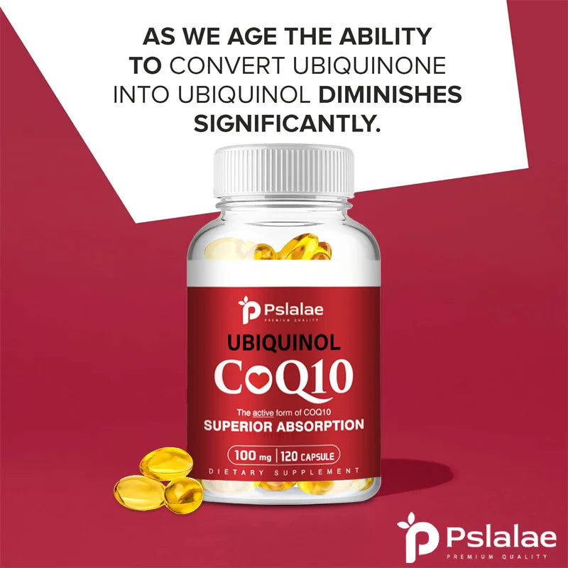 CoQ10 100mg - Fat-soluble, Natural Supplement That Supports Blood Circulation - 120 Capsules