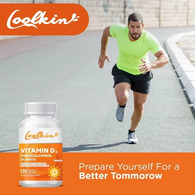 Vitamin D3 50000 IU - Immune Support, Promotes Muscle Health, Bones and Nervous System Health