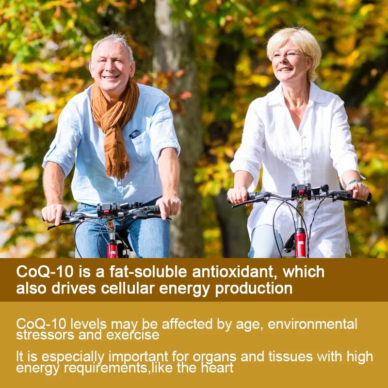 BEWORTHS Coenzyme Q10 Capsules COQ10 Health Supplement for Adult Enhance Heart Function Support Brain and Skin Health