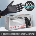 100pcs Disposable Nitrile Gloves - Medical Exam, Lab, and Industrial Use